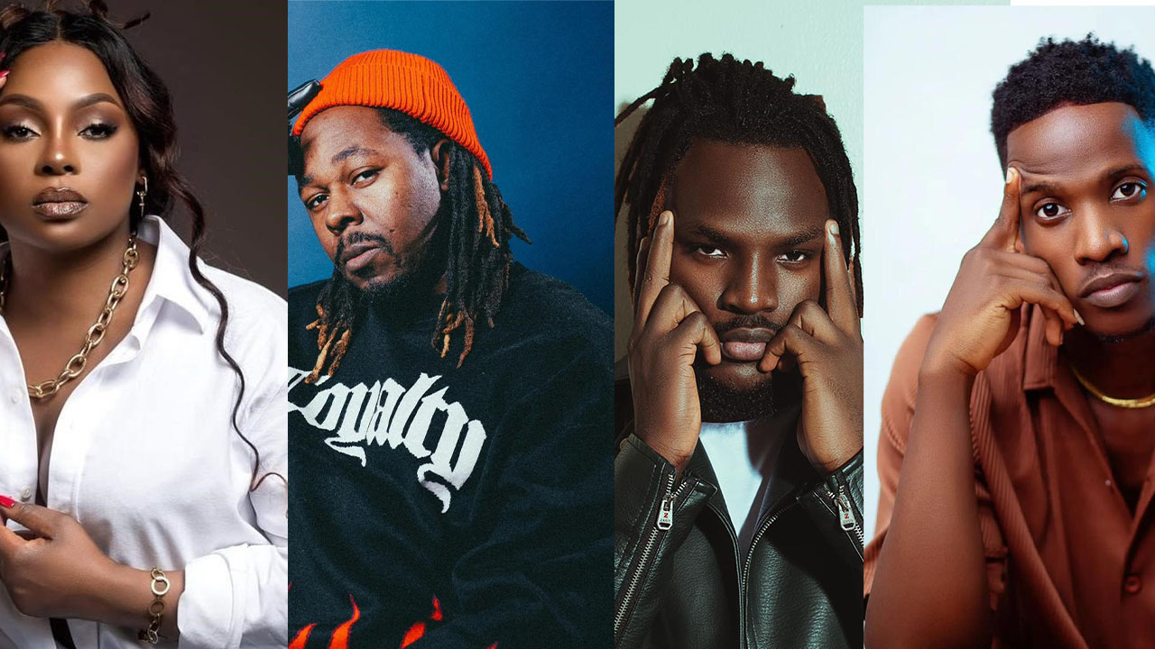Iryn Namubiru, Maro, ZuliTums, and Anknown for Roast And Rhyme 22nd Edition